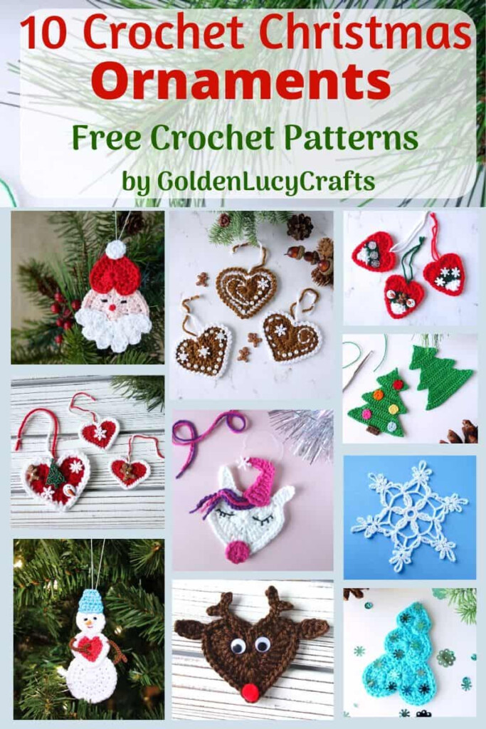 10 Crochet Christmas Ornaments To Start Making Now GoldenLucyCrafts