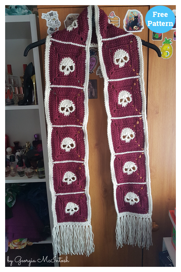 10 Fantastic Skull Scarf Crochet Patterns Page 2 Of 3