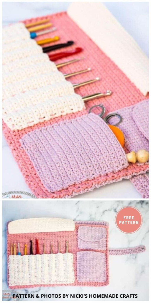 10 Free Crochet Hook Case Pouch Holder Patterns To Make The Yarn Crew