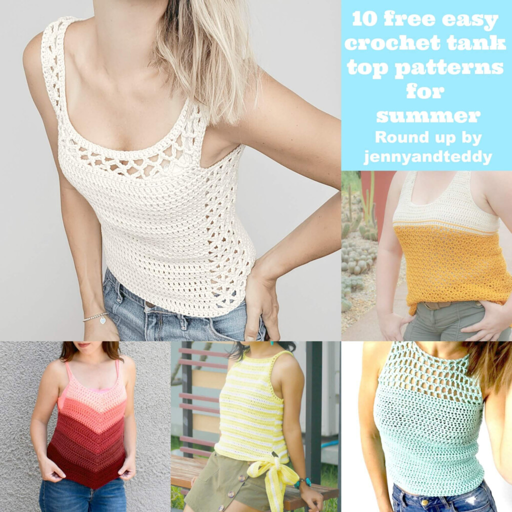 10 Free Easy Crochet Tank Top Patterns For Summer 