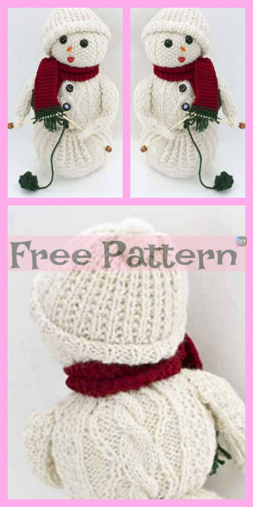 12 Cutest Knitted Snowman Free Patterns DIY 4 EVER