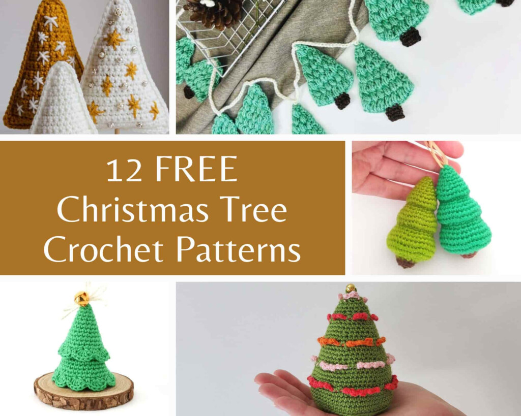 12 Free Christmas Tree Crochet Patterns Made By Gootie