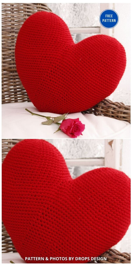 12 Free Crochet Patterns For Heart Pillows Cushions The Yarn Crew