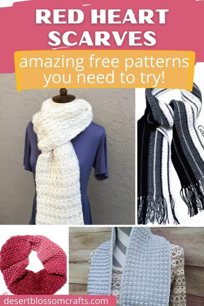 12 Free Red Heart Crochet Scarf Patterns