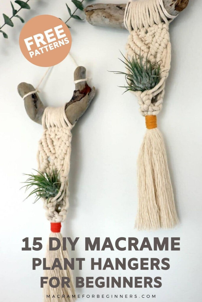15 Completely Free Macrame Plant Hanger Patterns Every Beginner Can 