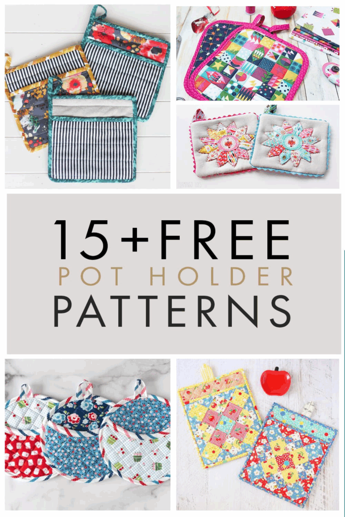 15 FREE Pot Holder Patterns To Sew Get Crafting Sewing Machine 