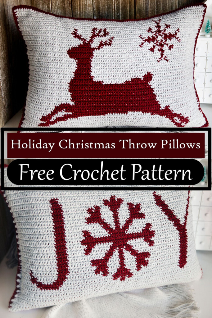 17 Best Free Crochet Christmas Pillow Patterns