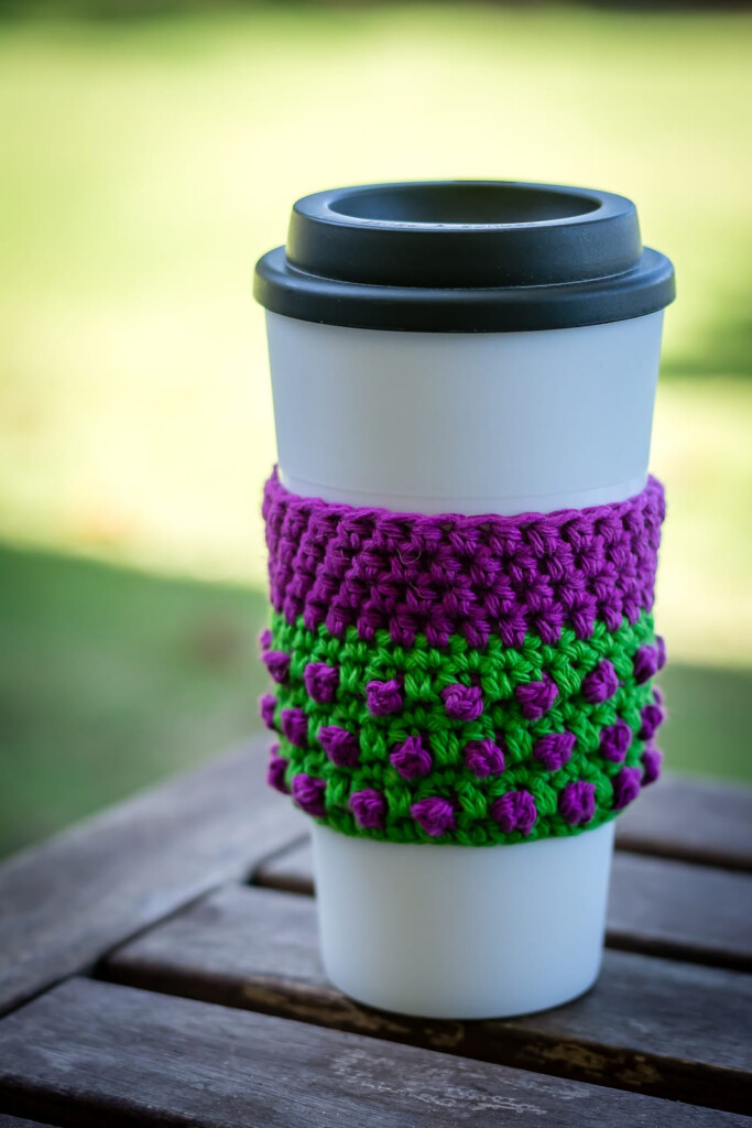 18 Free Crochet Coffee Cup Sleeve Patterns