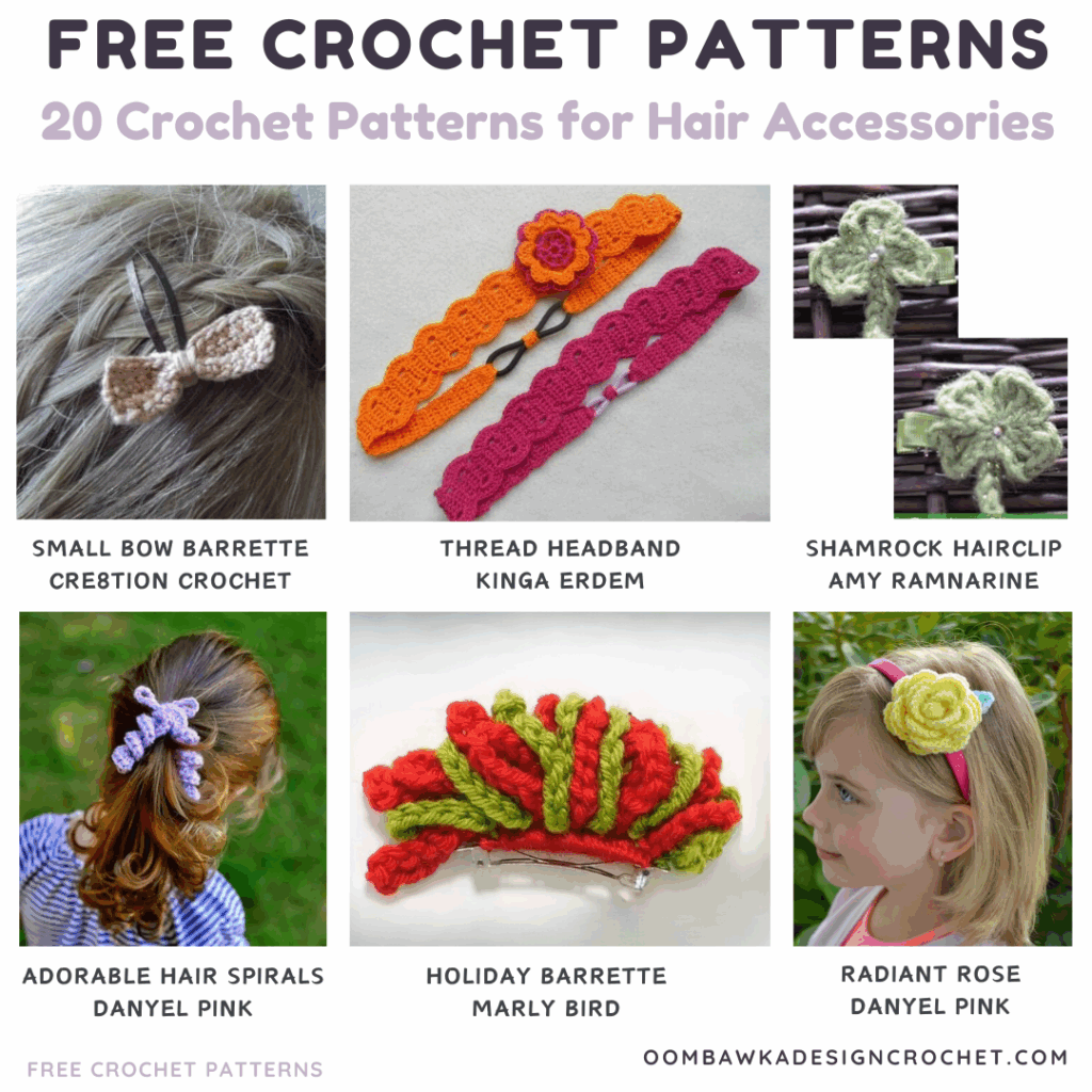 20 Free Crochet Hair Accessories You 39 ll Love