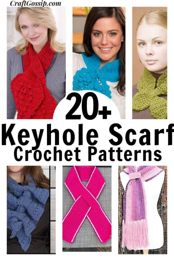 20 Keyhole Scarf Crochet Patterns Crochet