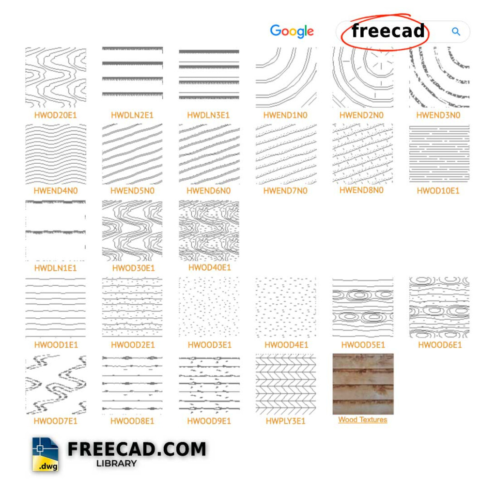25 AutoCAD Wood Hatch Patterns Free Download Files CAD Library 
