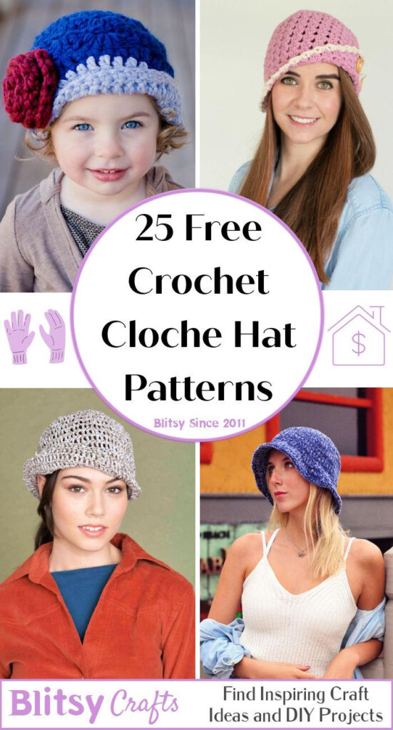 25 Free Crochet Cloche Hat Patterns Full Pattern 