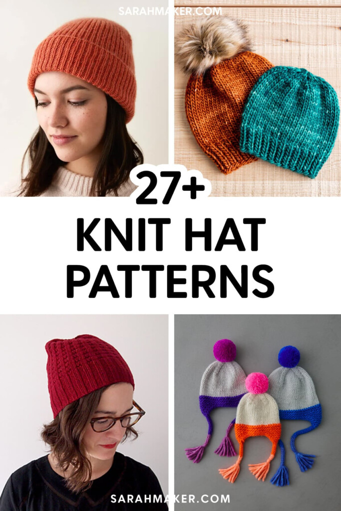 27 Free Easy Knit Hat Patterns Sarah Maker