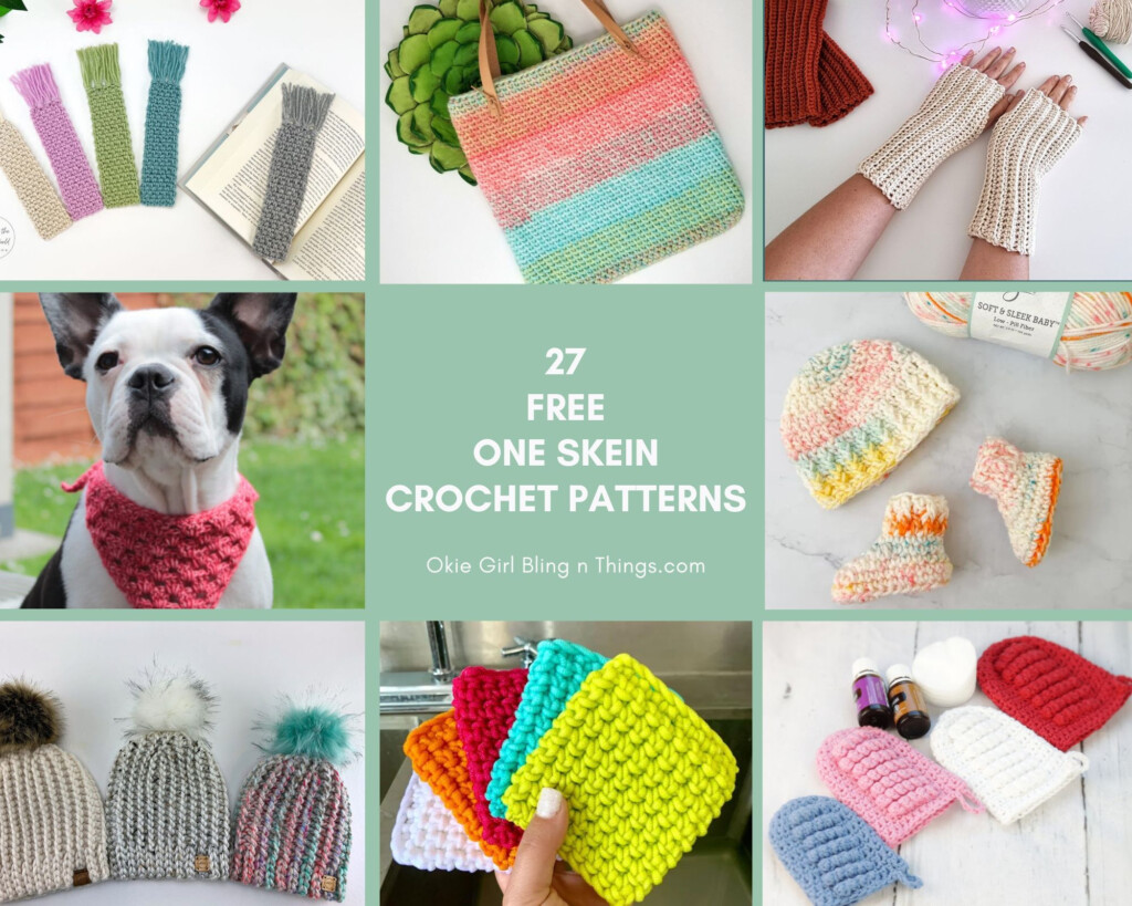 27 Free One Skein Crochet Patterns OkieGirlBling 39 n 39 Things