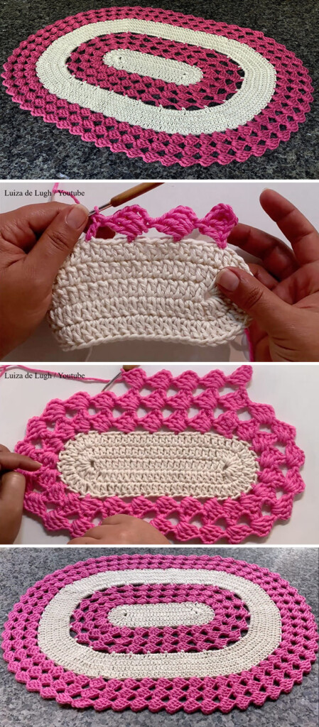 27 Oval Rug Crochet Pattern Free ZekeMathilde