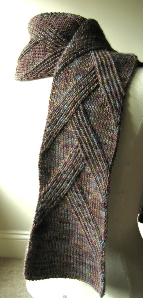 3 Free Knitting Patterns For Scarves With Waves Knitting Free