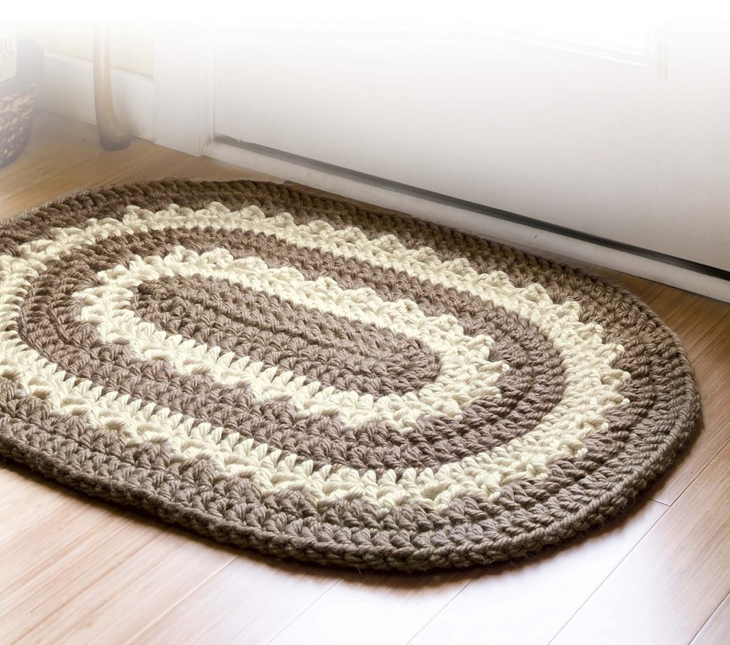 3 Motifs Of Easy Crochet Oval Rug Pattern Crochet Rug Patterns 