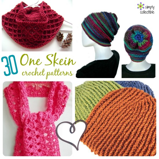 30 Free One Skein Crochet Patterns Quick And Easy For Craft Fairs 