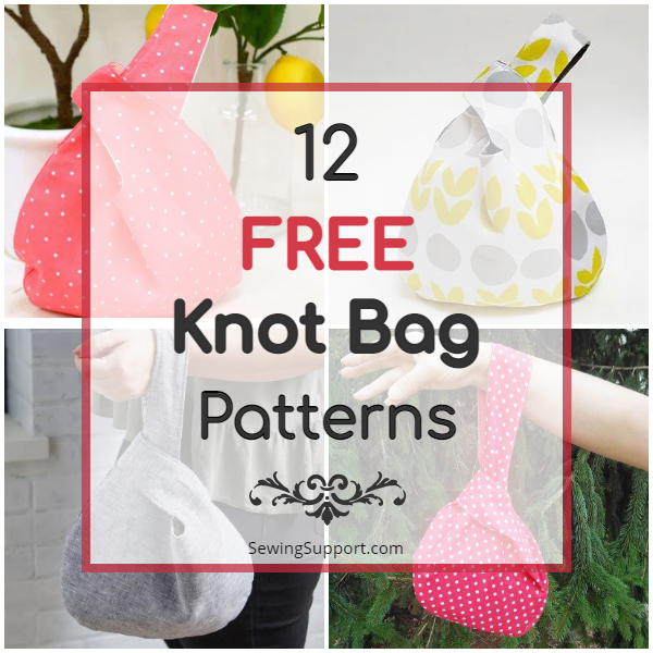 39 Japanese Knot Bag Free Sewing Pattern AteekAurfaan