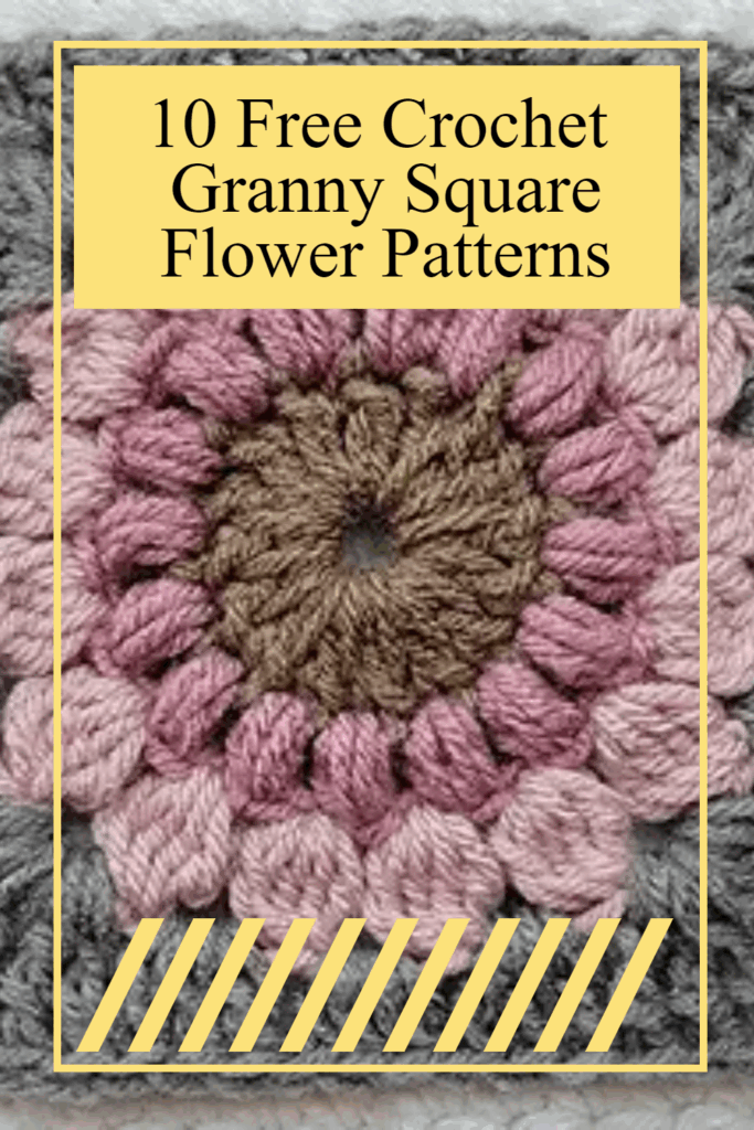 5985 Free Crochet Granny Square Flower Patterns Free Kinitting Patterns