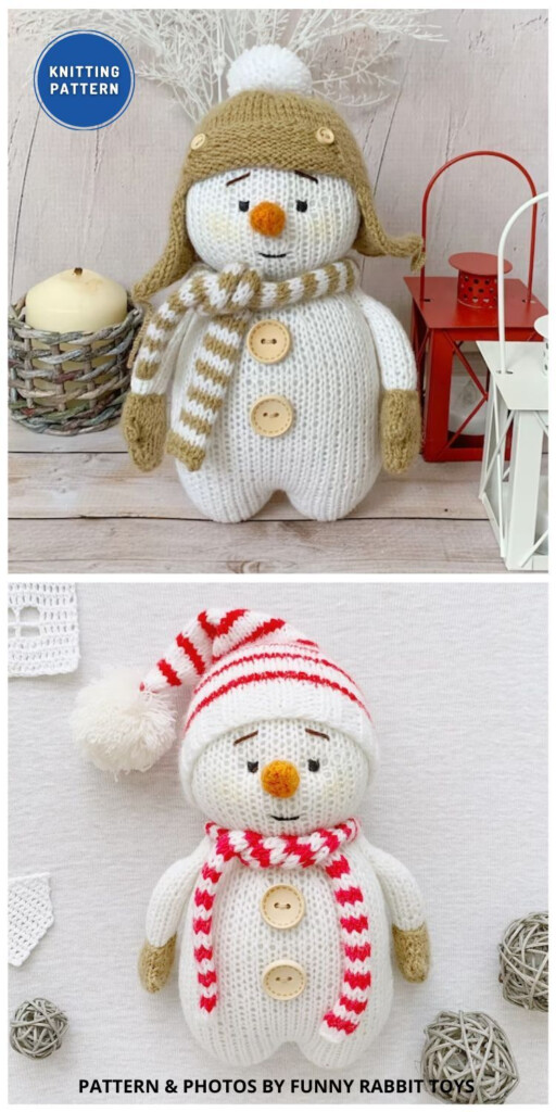 6 Knitted Snowman Home Decor Patterns These 6 Knitted Snowman Home 
