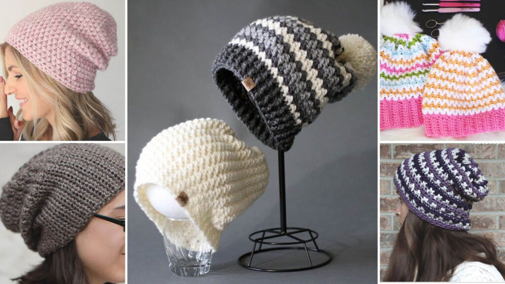 7 Crochet Slouch Hat Patterns Easy Crochet Patterns