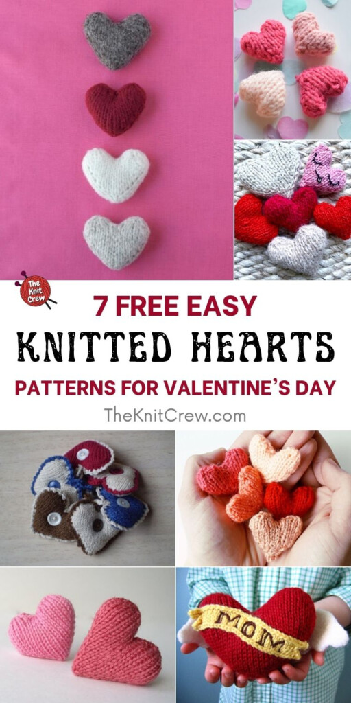 7 Free Easy Knitted Heart Patterns For Valentine 39 s Day The Knit Crew
