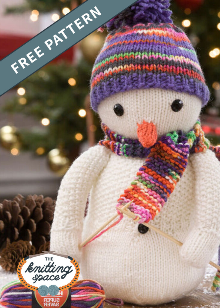 Adorable Knitting Snowman FREE Knitting Pattern 