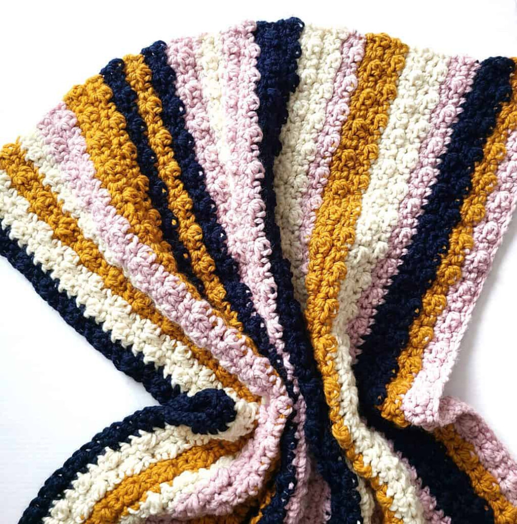 An Easy Crochet Blanket Pattern Fast And Free Baby Blanket Crochet 