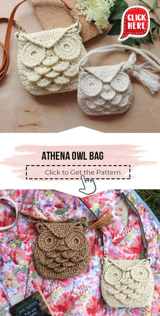 Athena Owl Bag Crochet Pattern