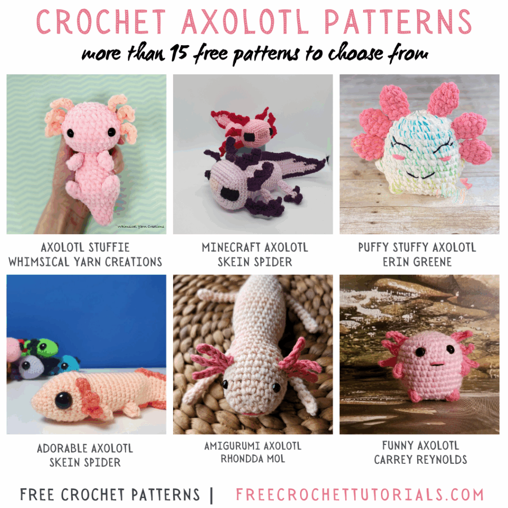 Axolotl Amigurumi Free Crochet Pattern Loops Love Crochet 58 OFF
