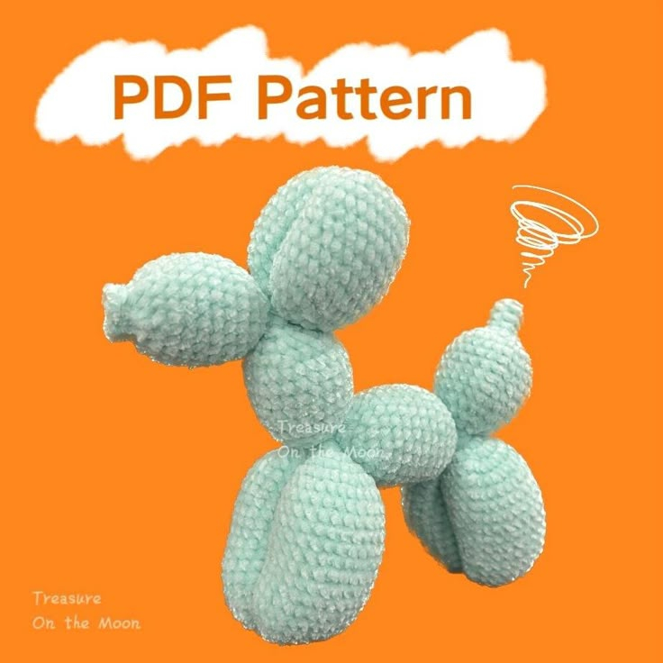 Balloon Dog Crochet Pattern Instant Download Beginner Friendly Balloon 