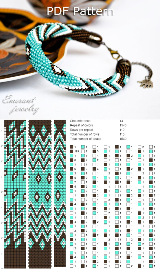 Bead Crochet Pattern And Tutorial Seed Bead Bracelet Patterns Beaded 