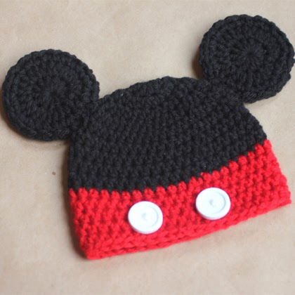Beautiful Skills Crochet Knitting Quilting Mickey Mouse Crochet Hat 
