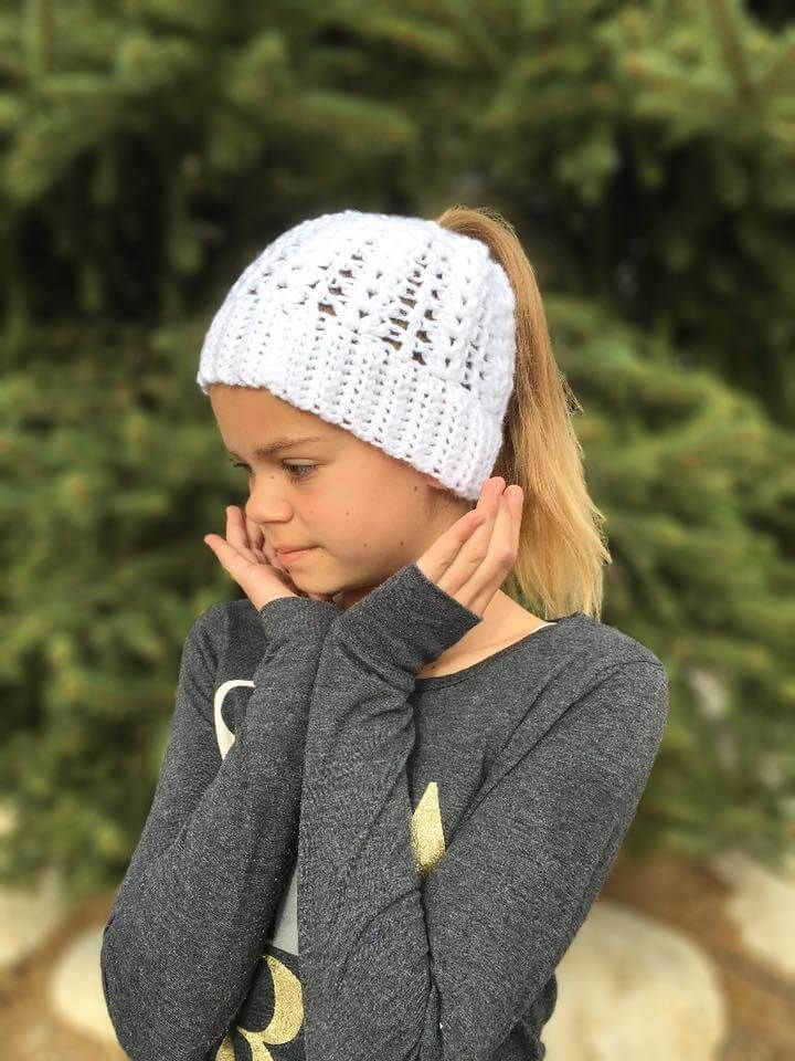 Beginner Crochet Ponytail Hat Pattern Free Web Yarnspirations Is The 