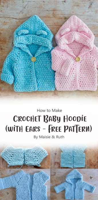 Best Baby Hoodie Free Crochet Pattern Ideas Carolinamontoni
