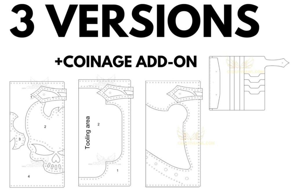 Biker Wallet PDF Pattern Creative Awl Studio