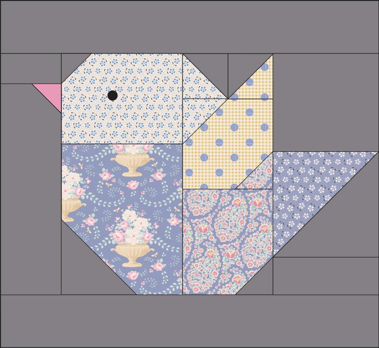 Bird Quilt Block Pattern Free Sweet Birds To Brighten Anyones Day 
