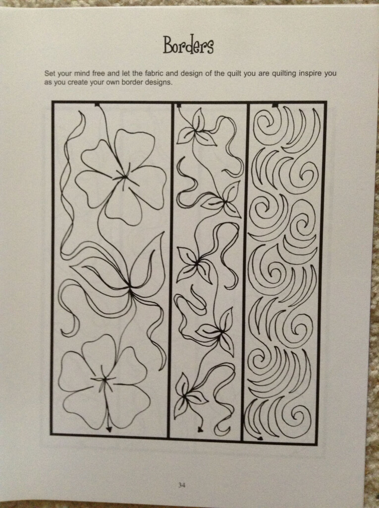 Borders Free Motion Quilt Designs Free Motion Quilting Quilting 