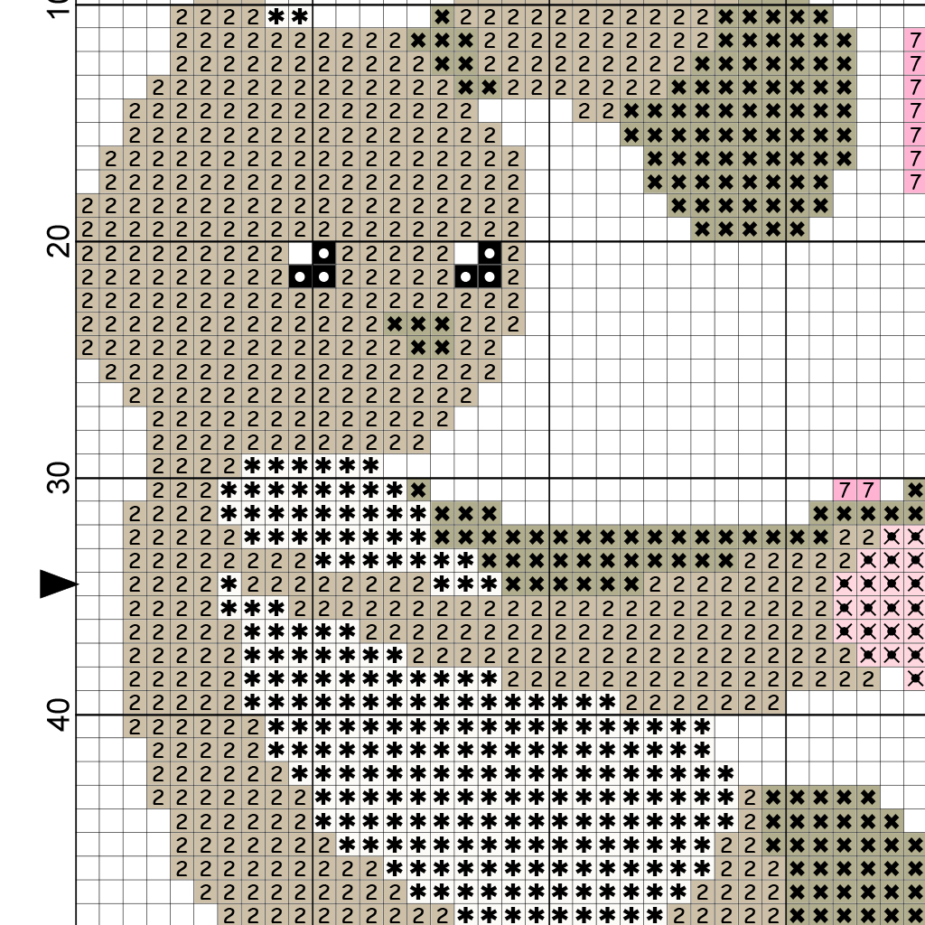 Bunny Love Cross Stitch Pattern Daily Cross Stitch