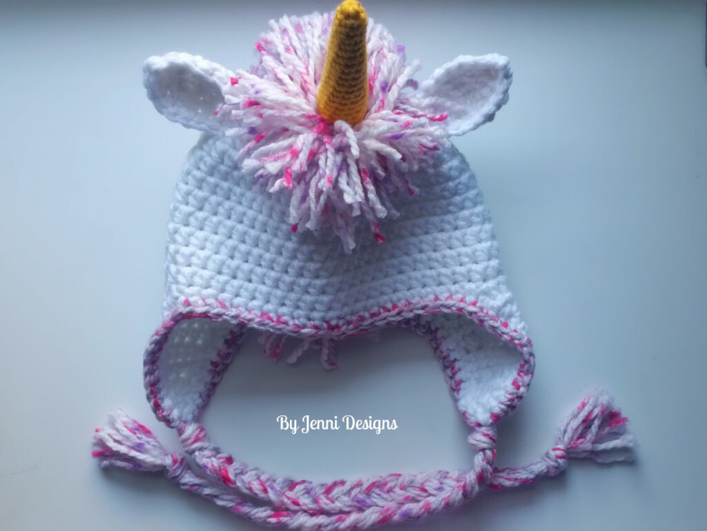 By Jenni Designs Free Crochet Pattern Women 39 s Chunky Unicorn Hat