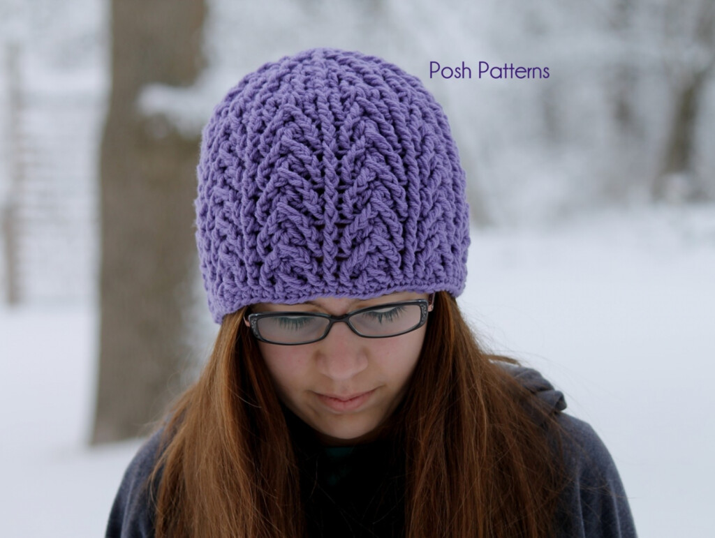 Cable Hat Crochet Pattern Crochet Cable Beanie