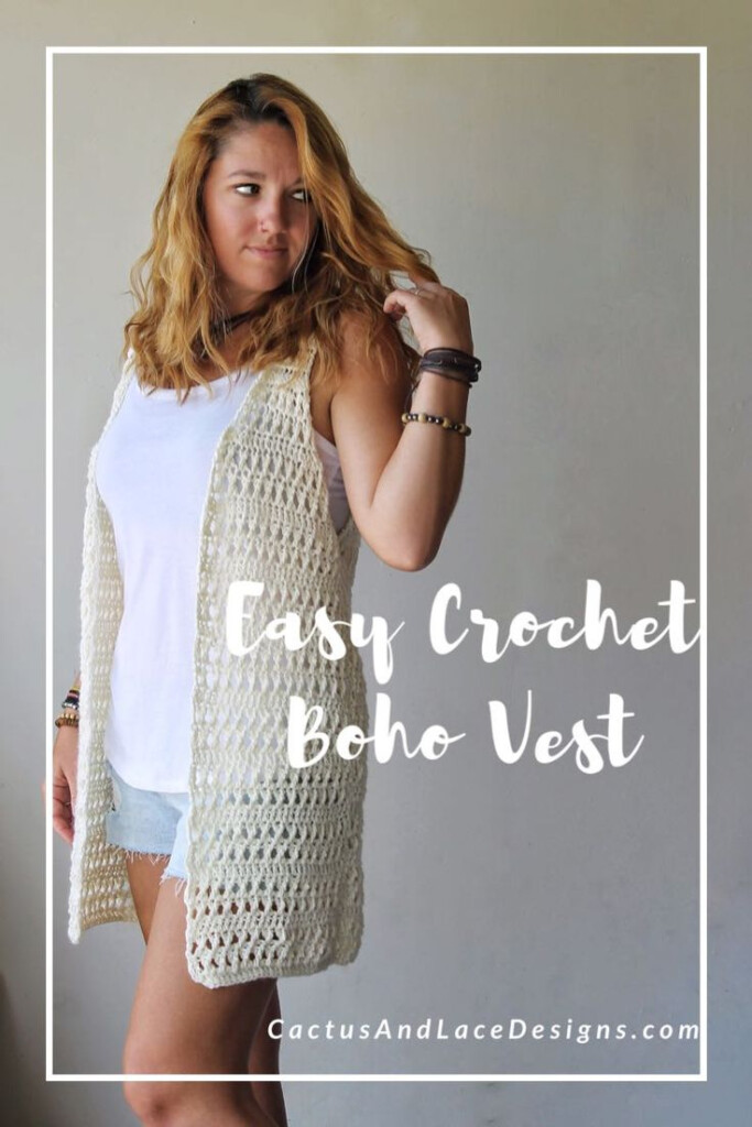 Cactus Lace Designs Crochet Create Inspire Crochet Vest 