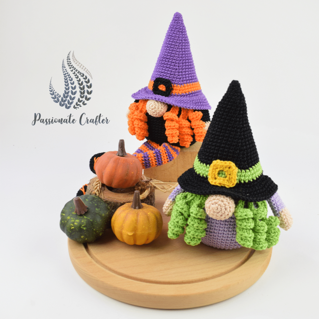 Candy Corn Gnome For Halloween free Crochet Pattern Passionate Crafter