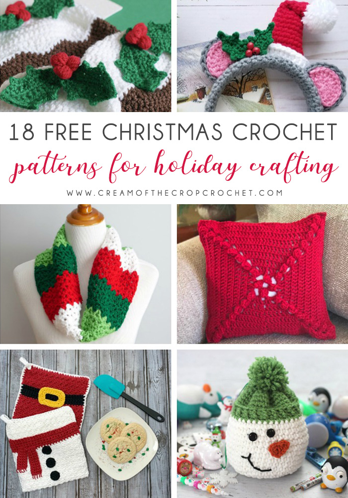 CC Pinterest 18 Free Christmas Crochet Patterns For Holiday Crafting 