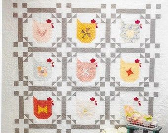 Chicken Salad Quilt Kit Lori Holt Etsy Quilts Applique Quilt 