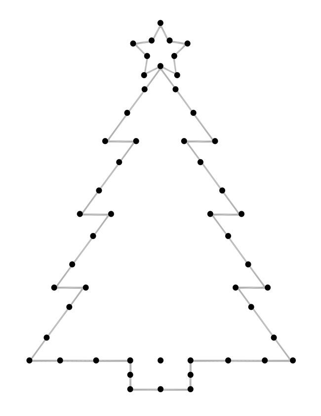 Christmas Tree String Art Free Template For A String Art Christmas 