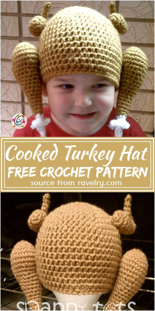 Cooked Crochet Turkey Hat Free Pattern freecrochetpattern crochethat 