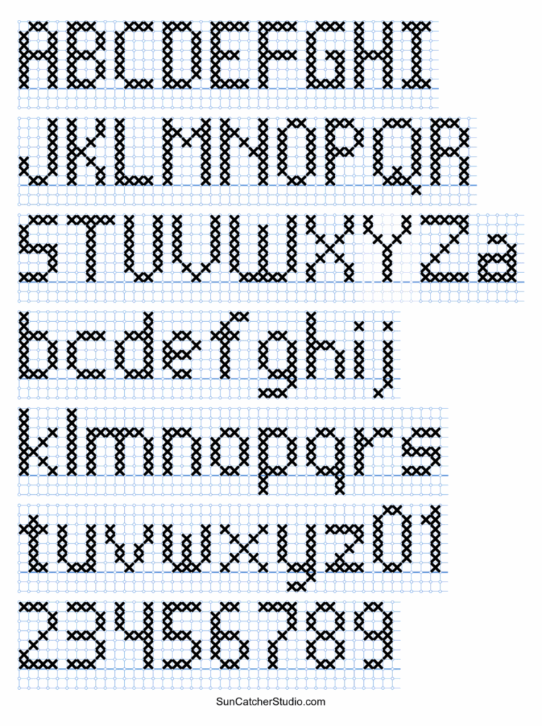 Crochet Alphabet Cross Stitch Alphabet Patterns Cross Stitch Letters 