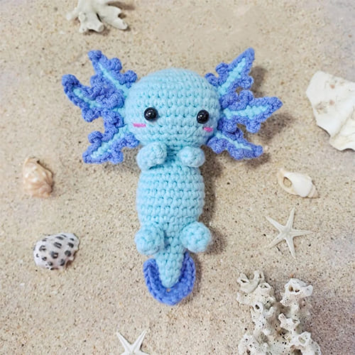 Crochet Axolotl Free PDF Amigurumi Pattern